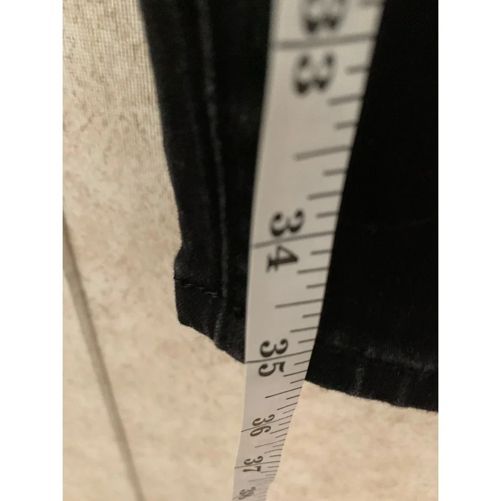 Tahari Premium Denim Womens Black Skinny‎ Jeans Gold Hardware Size 10/30 Ankle